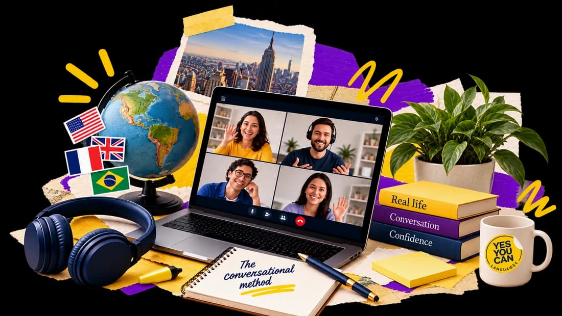 Estudiantes practicando idiomas con método conversacional en YYCL